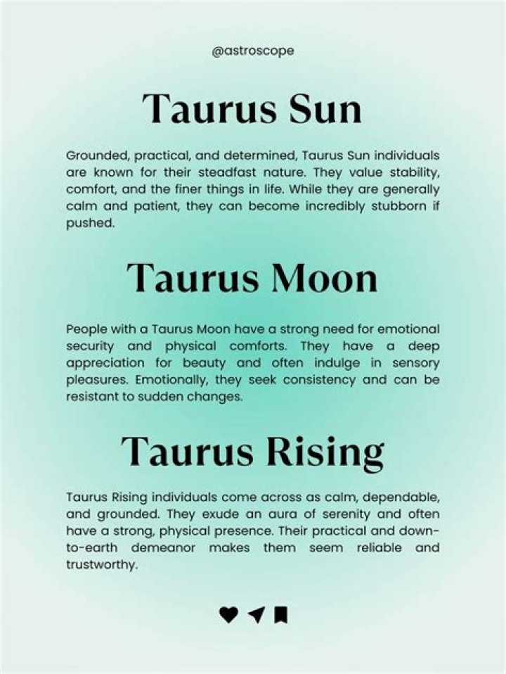 Taurus Sun with Libra Moon and Virgo Rising Truly Divine ·